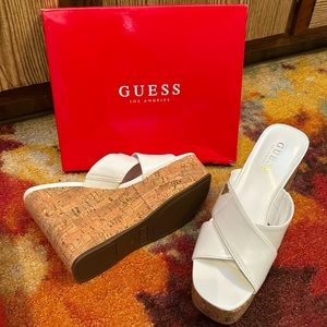 White Guess LA Platforms